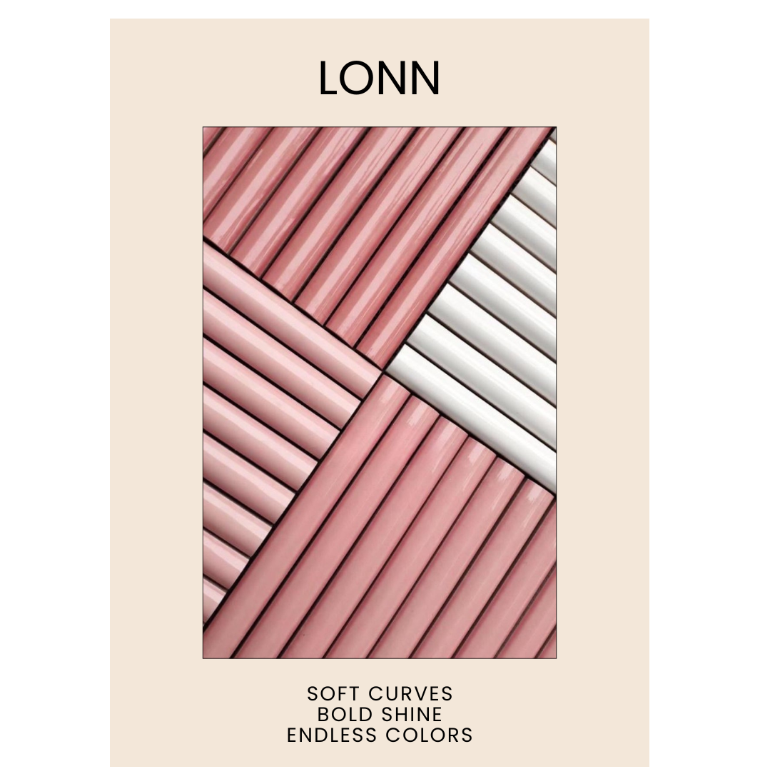 โมเสค TIMELESS TILES รุ่น LONN 29X30 ซม. สีขาว WHITE โมเสคแท่งทรงโค้งครึ่งวงกลม_4